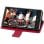 Avizar Funda Libro Billetera Roja para Nokia 930