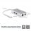 StarTech.com Adaptateur Multiport USB-C - Mini Station d'Accueil USB-C avec 4K HDMI - 60W PD Pass-Through, GbE, 2pt USB-A 3.0 Hub - Mini Dock USB Type-C pour Ordinateur Portable - Blanc