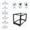 Startech Rack de Marco Abierto con Profundidad Ajustable