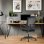 Silla de Oficina Giratoria TLV-S1 360º con Soporte Lumbar Negra