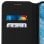 Custodia a libro nera Avizar con funzione supporto per Nokia 8.1