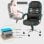 Silla de Oficina Extra Acolchada Rotatoria 360º Negra