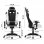 Cadeira de Escritório Racing Gamer Branca/Preta