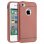 Avizar Funda Protectora Silicona Rosa Efecto Metalizado para iPhone 4 / iPhone 4S