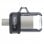 SanDisk Ultra Dual m3.0 128GB USB 3.0 Gris/Plata
