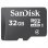SanDisk MicroSDHC 32GB Clase 4 + Adaptador SD