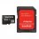 SanDisk MicroSDHC 16 Go Classe 4 + Adaptateur SD