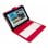 SilverHT Universalhülle mit MicroUSB-Tastatur Rot/Weiß für 9" - 10,1" Tablets