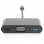 Digitus Adaptateur multi-ports USB Type-C™ VGA, 3 ports