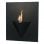 Purline Afrodita Biochimenea Eléctrica Mural 750W Acero Negro