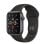 Apple Watch Series 5 GPS 44mm Gris Espacial con Correa Deportiva Negra