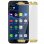Avizar Protector de Pantalla de Cristal Templado Ultrafino Bordes Curvados Dorados para Samsung Galaxy S7 Edge