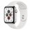 Apple Watch Series 5 GPS 40mm + Cellular Aço Inoxidável Prateado com Bracelete Desportiva Branca