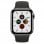 Apple Watch Series 5 GPS 40mm + Cellular Aço Inoxidável Preto Sideral com Bracelete Desportiva Preta