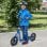 HomCom Scooter Patinete con 2 Ruedas Manillar Ajustable Azul