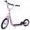 HomCom Scooter Patinete con 2 Ruedas Frenos y Caballete Rosa