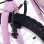 HomCom Scooter Patinete con 2 Ruedas Frenos y Caballete Rosa