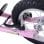 HomCom Scooter Patinete con 2 Ruedas Frenos y Caballete Rosa