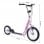 HomCom Scooter Patinete con 2 Ruedas Frenos y Caballete Rosa