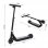 HomCom Scooter Eléctrico Patinete Monopatín con Manillar Ajustable y Doble Freno Negro