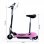 HomCom Scooter Patinete Eléctrico Plegable con Manillar y Asiento Ajustable Rosa