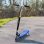 HomCom Scooter Patinete Eléctrico Plegable con Manillar Ajustable Azul