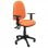 Chaise de bureau Piqueras y Crespo Tribaldos avec accoudoirs réglables orange clair