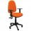 Piqueras y Crespo Tribaldos Silla Oficina con Brazos Regulables Naranja
