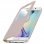 Avizar Capa Protetora Livro Dourada com Janela para Samsung Galaxy S6 Edge