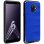 Avizar Funda Protectora de Aluminio y Contornos de Silicona Azul para Samsung Galaxy A6