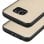 Avizar Funda Protectora de Aluminio y Silicona Dorada para Samsung Galaxy S7 Edge