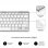Subblim Dynamic Combo Compact Silver Teclado Bluetooth + Ratón Inalámbrico