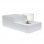 Purline Leto Lareira Mesa de Centro 1kW Aço/Branco