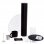 Purline Melia Lareira Mesa 0.7kW Aço/Cristal