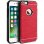 Avizar Funda Protectora de Aluminio y Silicona Roja para iPhone 6 / iPhone 6S