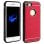 Avizar Funda Protectora de Aluminio y Silicona Roja para iPhone 7 / iPhone 8