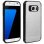 Avizar Funda Protectora de Aluminio y Silicona Plateada para Samsung Galaxy S7