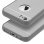 Avizar Funda Protectora de Aluminio y Silicona Plateada para iPhone 5 / iPhone 5S / iPhone SE