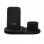 Unotec QX3 Cargador de Inducción Negro para iPhone/AirPods/Apple Watch