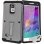 Avizar Funda Protectora Gris Antigolpes con Función Soporte para Samsung Galaxy Note 4