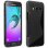 Avizar Funda Protectora de Silicona Negra Flexible para Samsung Galaxy J3