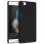 Avizar Funda Protectora de Silicona Negra Flexible para Huawei P8 Lite