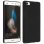 Avizar Funda Protectora de Silicona Negra Flexible para Huawei P8 Lite