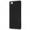 Avizar Funda Protectora de Silicona Negra Flexible para Huawei P8 Lite