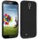 Avizar Funda Protectora de Silicona Flexible Negro Mate para Samsung Galaxy S4