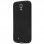Avizar Funda Protectora de Silicona Flexible Negro Mate para Samsung Galaxy S4