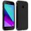 Avizar Funda Protectora de Silicona Flexible Negra para Samsung Galaxy Xcover 4
