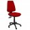 Piqueras y Crespo Elche S Bali Silla de Oficina Ruedas Nylon Roja