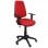 Piqueras y Crespo Elche CP Bali Silla de Oficina Brazos Regulables Ruedas Parquet Roja