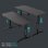 ThunderX3 ED7 Mesa Gaming Ajustável Preta